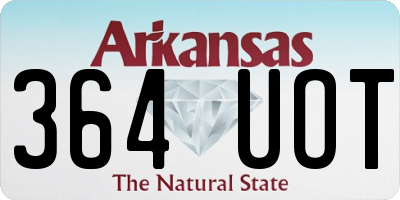 AR license plate 364UOT