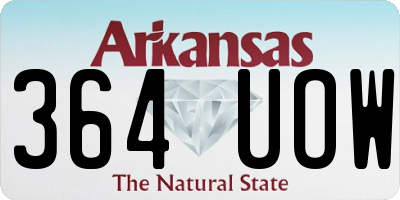 AR license plate 364UOW