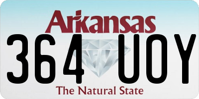 AR license plate 364UOY