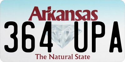 AR license plate 364UPA