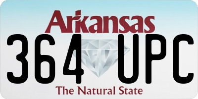 AR license plate 364UPC