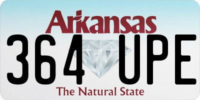 AR license plate 364UPE