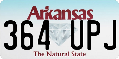 AR license plate 364UPJ