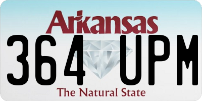 AR license plate 364UPM