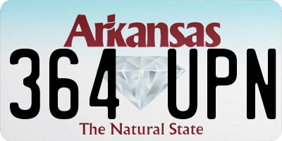 AR license plate 364UPN
