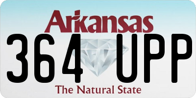 AR license plate 364UPP