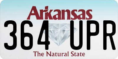 AR license plate 364UPR