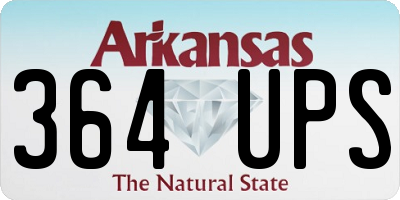 AR license plate 364UPS