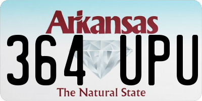 AR license plate 364UPU