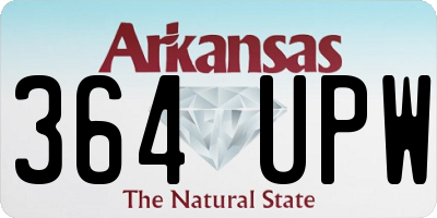 AR license plate 364UPW