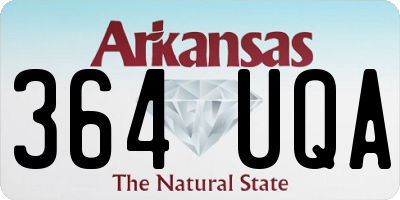 AR license plate 364UQA