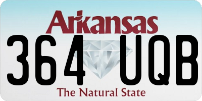 AR license plate 364UQB