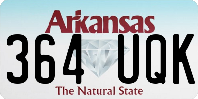 AR license plate 364UQK