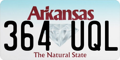 AR license plate 364UQL