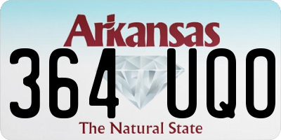 AR license plate 364UQO