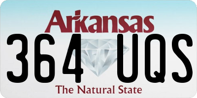 AR license plate 364UQS