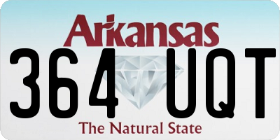 AR license plate 364UQT