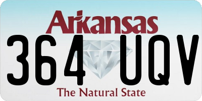 AR license plate 364UQV