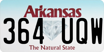 AR license plate 364UQW