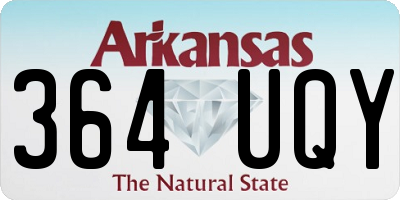 AR license plate 364UQY