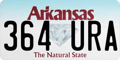 AR license plate 364URA