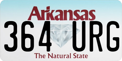 AR license plate 364URG