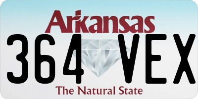 AR license plate 364VEX
