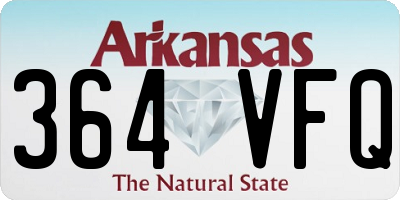 AR license plate 364VFQ