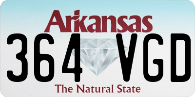 AR license plate 364VGD