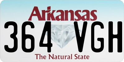 AR license plate 364VGH