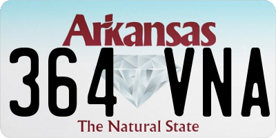 AR license plate 364VNA