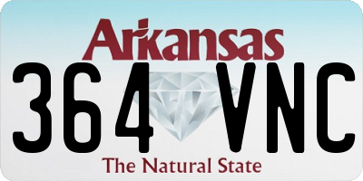 AR license plate 364VNC