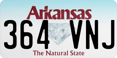 AR license plate 364VNJ
