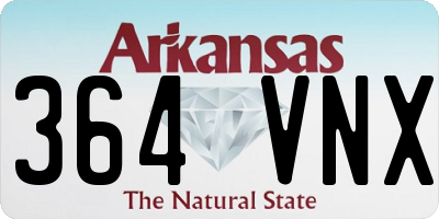 AR license plate 364VNX