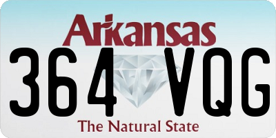 AR license plate 364VQG