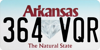 AR license plate 364VQR