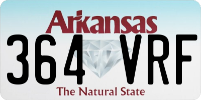 AR license plate 364VRF