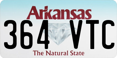 AR license plate 364VTC