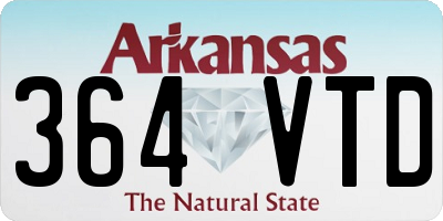 AR license plate 364VTD