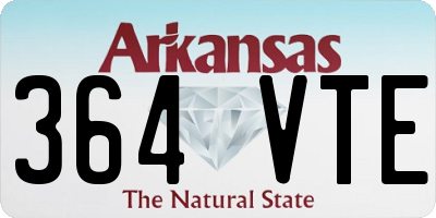 AR license plate 364VTE