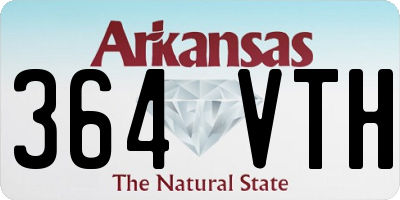 AR license plate 364VTH