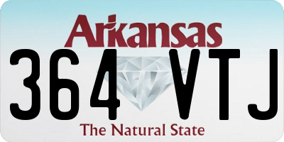 AR license plate 364VTJ