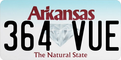 AR license plate 364VUE