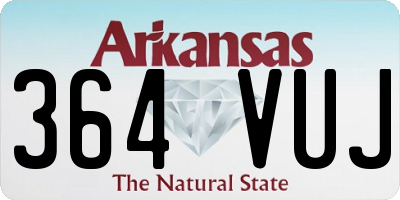 AR license plate 364VUJ