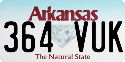 AR license plate 364VUK