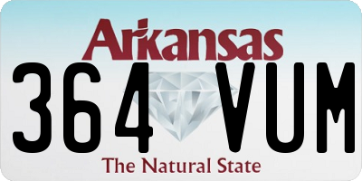 AR license plate 364VUM