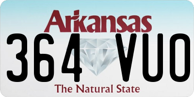 AR license plate 364VUO