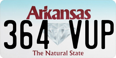 AR license plate 364VUP