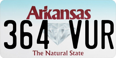 AR license plate 364VUR
