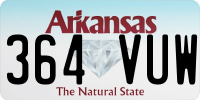 AR license plate 364VUW